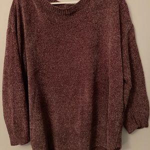 Ellen Tracy mauve sweater, crew neck, long sleeve never worn